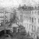 Place des Cordeliers, fin 19e siècle : la fontaine, la pyramide, le collège